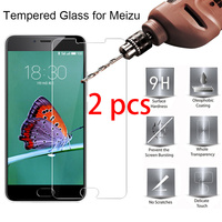2pcs! Phone Protective Glass for Meizu M6 M5 M3 M2 Note 9H HD Transparnet Glass Phone Screen Protector for Meizu M6S M5S M3S