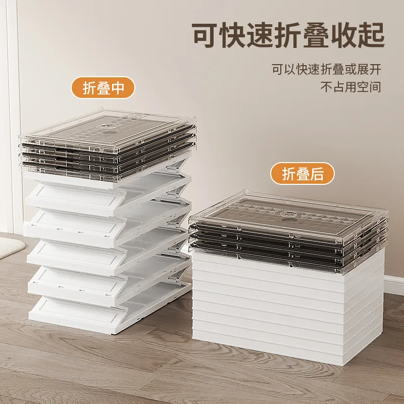 Multi-Tier Large-Capacity Shoe Cabinet for Home Use Foldable Transparent Dustproof Storage Cabinet Wholesale