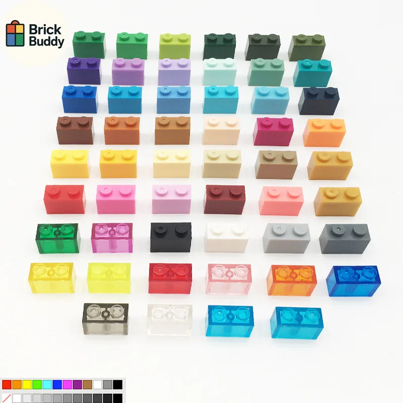 [1240PCS]【1KG】 Compatible with 3004 small particle interlocking building blocks. MOC3065 loose parts. 1X2 brick with columns.