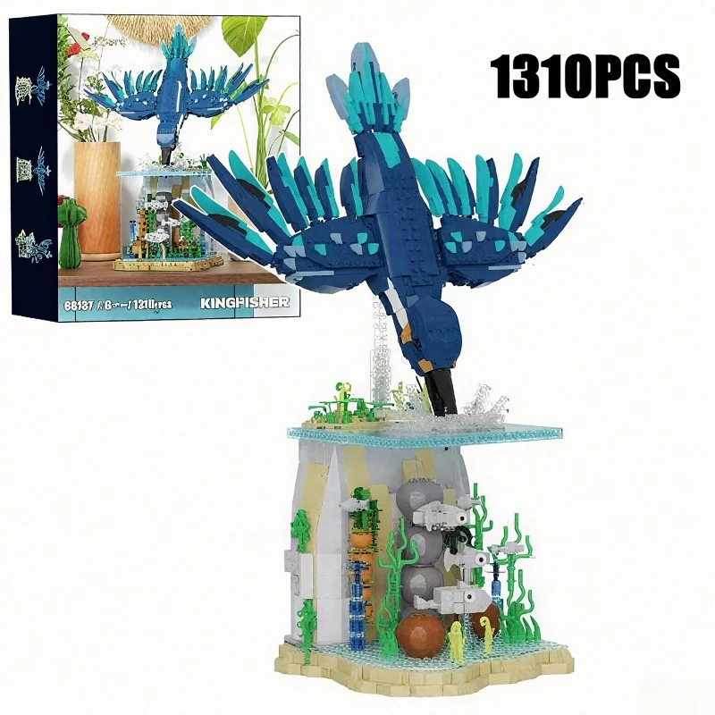 

1310PCS Creative Nature Ecological Animal Series-Kingfisher Building Blocks Construction Bricks Toy Kids Girl Toy Gift