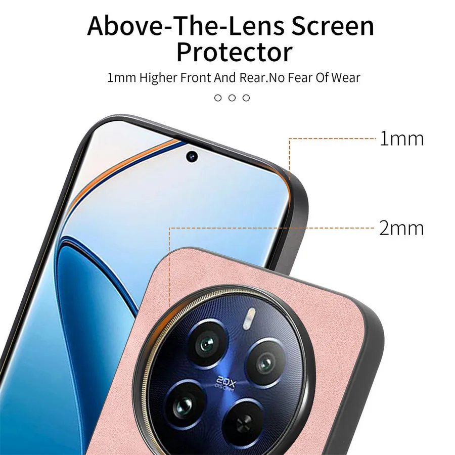 Realme 14 13 12 11 Pro Plus 5G Luxury Case For OPPO Realme 12 4G Magsafe Leather Back Panel Cover Realmi 12 Plus 13 11 Pro Funda