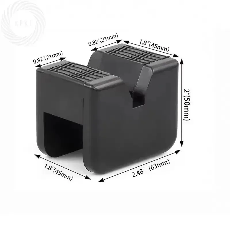 Almohadilla de goma Universal, soporte de cojín, soporte de gato elevador de coche, almohadillas de goma, adaptador de riel de marco de almohadilla de conector de suelo ranurado de goma negra