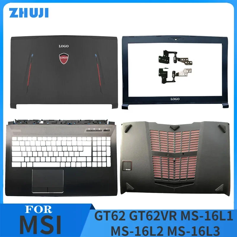 

Верхняя рамка для ноутбука MSI GT62 GT62VR MS-16L1 MS-16L2 MS-16L3, задняя крышка ЖК-дисплея для ноутбука/передняя рамка/петли/подставка для рук/нижняя часть корпуса