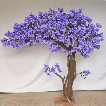 Simulation blue orchid tree wishing tree flower tree decorative landscaping