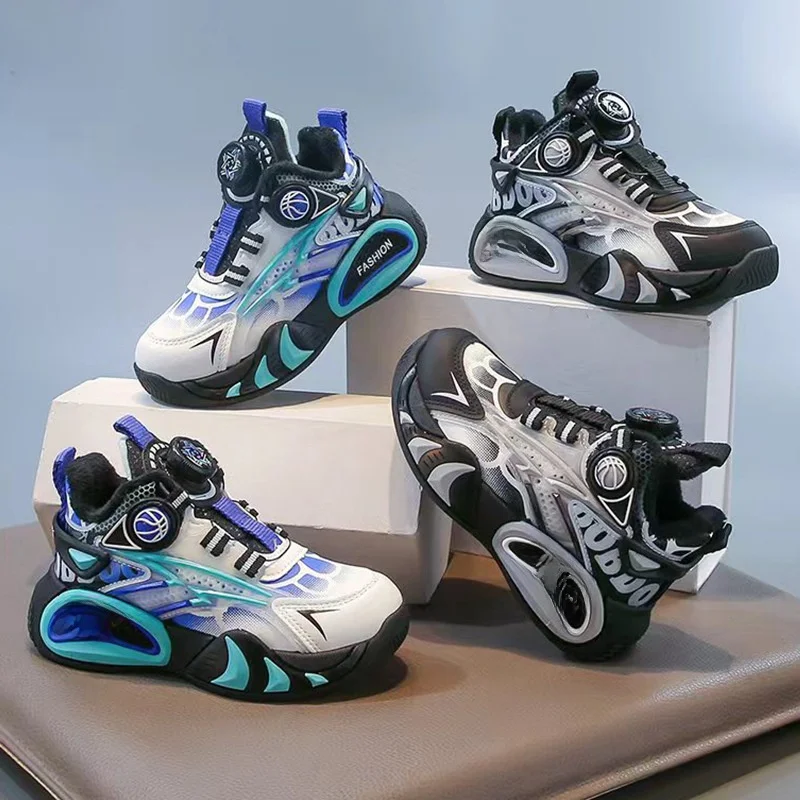 

Kids'Casual Shoes Sneakers PU Leather ​Panda High-top shoes Spring Shoes For Boys Anti-slip Purple Pink Shoes Size 26-37