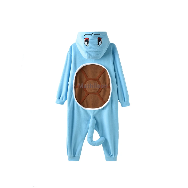 Pokemon Cosplay Costume Squirtle Onesies Kids Pajamas Children Full Body Pajamas Girls Kigurumi Boys Clothes Halloween Christmas