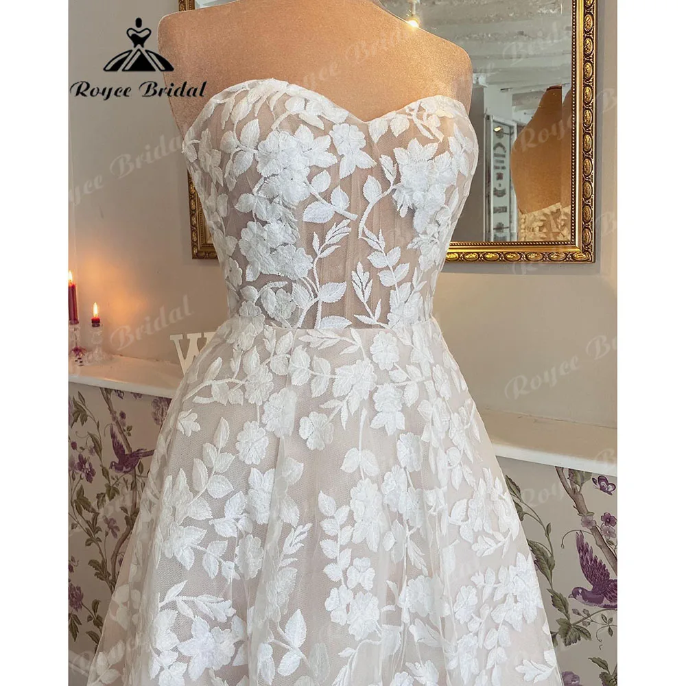 Brautkleid Princess Off Shoulder Full Lace Wedding Dress Women Sweetheart Neck 2025 Robe Mariage Civil Bridal Gown Customized 