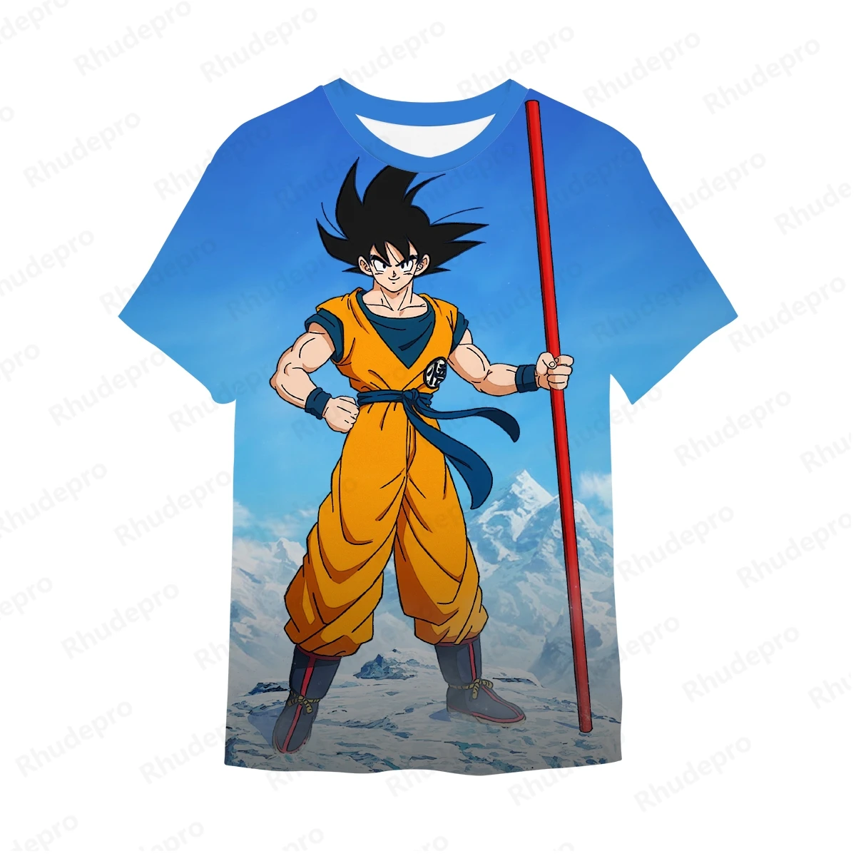 2024 Casual Goku Super Saiyan Oversize T Shirts Boy Clothes Short Sleeve Z T-shirt White Breathable Jersey Divine dragon