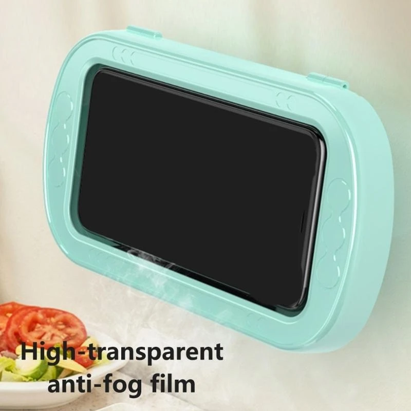 벽 마운트 샤워 전화 홀더 개폐식 목욕 전화 홀더 주방 전화 스탠드