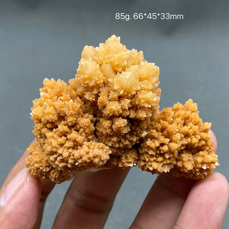 100% natural Orange Crystal Calcite Pendant mineral specimen stones and crystals healing crystals quartz gemstones
