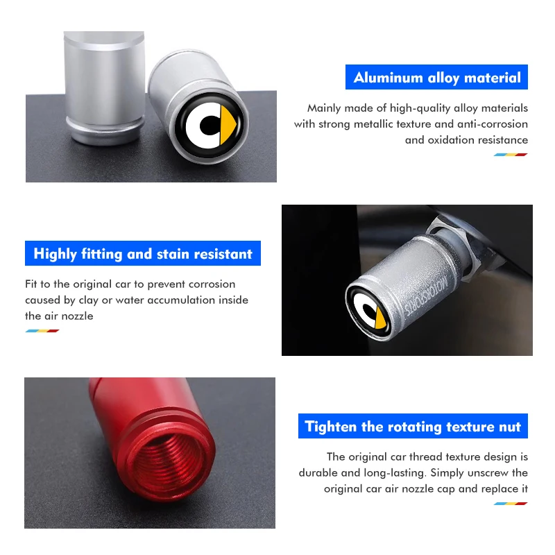 4pcs Car Wheel Tire Valve Airdust Waterproof Protective Cover For Smart Fortwo Forfour 451 453 450 452 454 Roadster Coupe