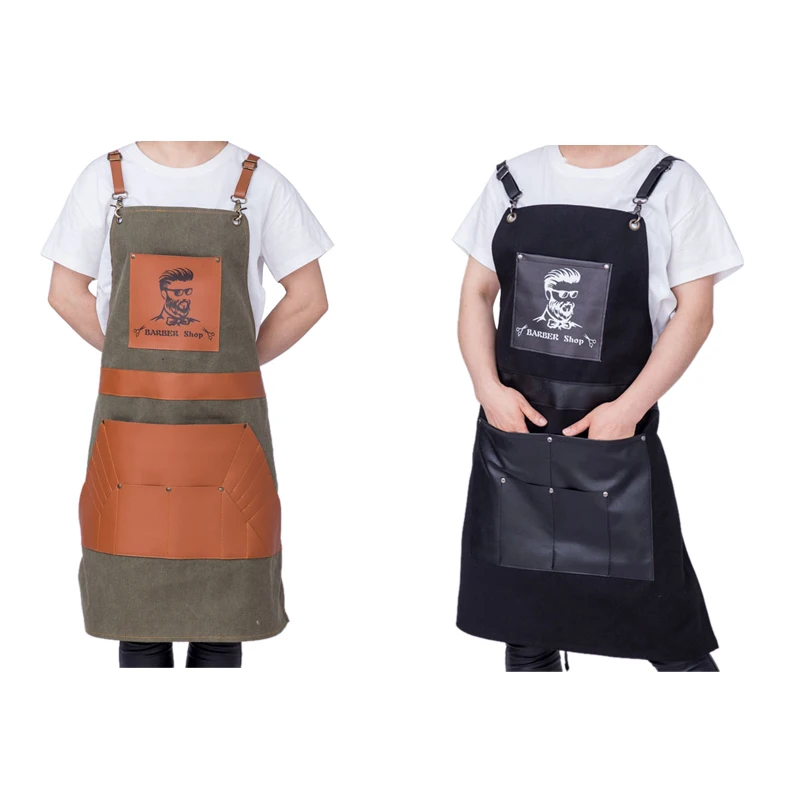 A99G-Salons Hairdressing Cape For Hair Cutting Apron Oxford Buga Barber Pocket Hair Cutting Dyeing Cape Hairdresser Antifouling