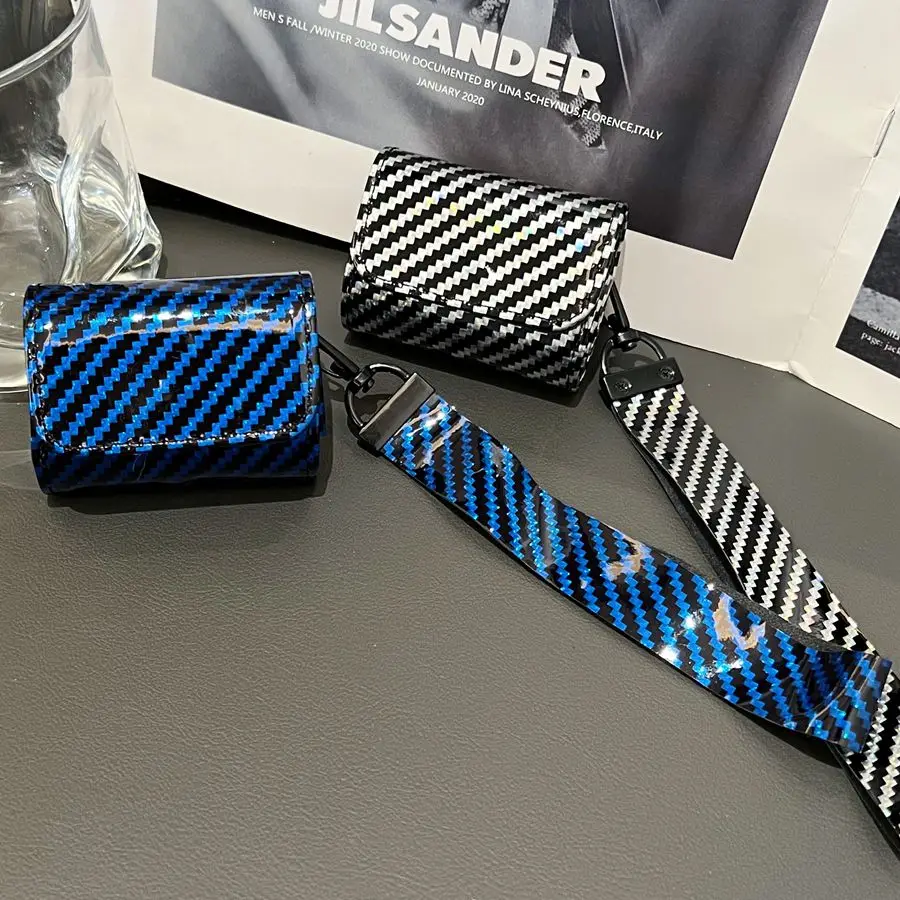 Juste de protection pour écouteurs en fibre de carbone de luxe, étui pour Airpods 4, Airpods 2, Airamen 3, Airpods Pro