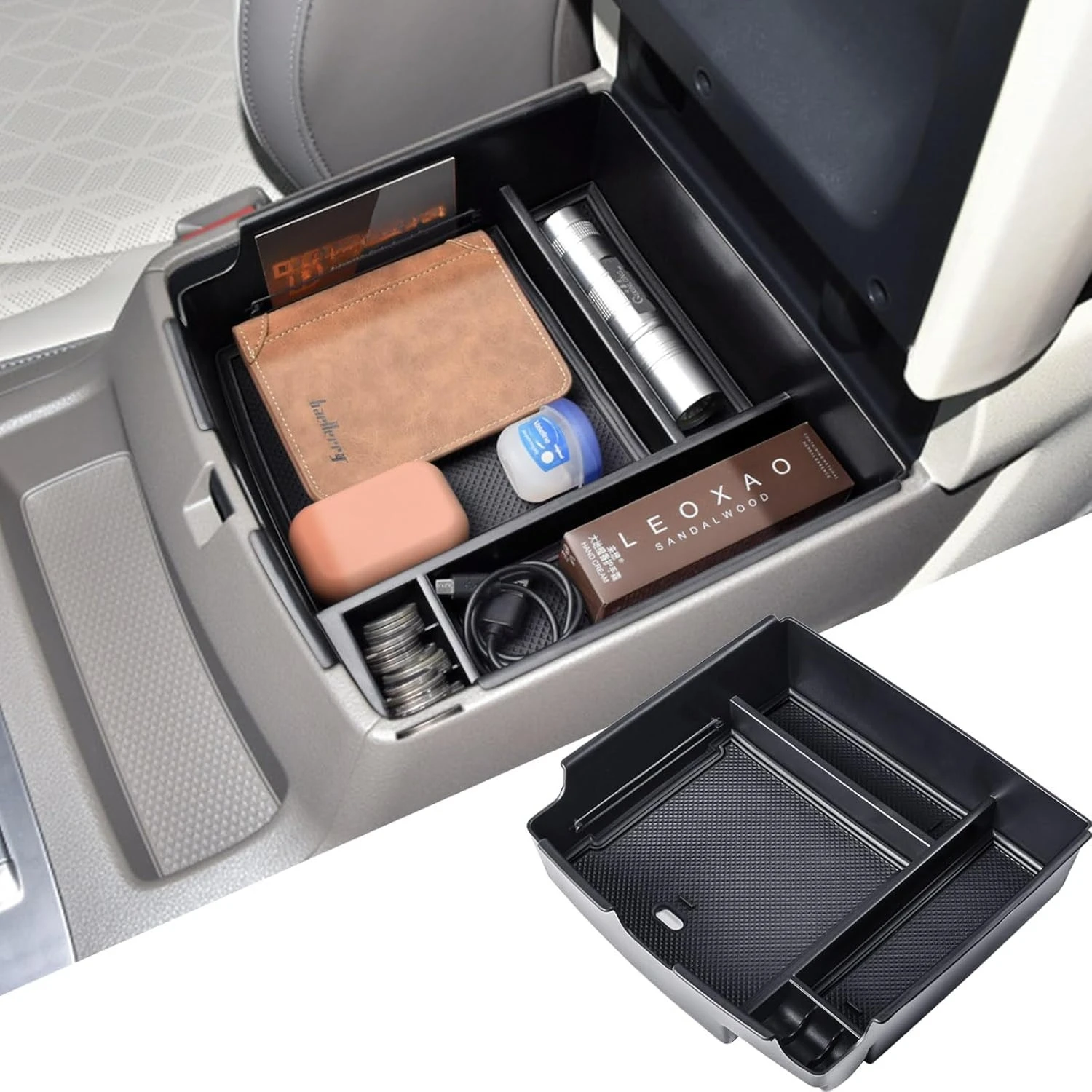 

Center Console Organizer For Kia Carnival 2026 2025 2024 2023 2022 Accessories Insert Tray KA4 MPV Armrest Secondary Storage Box