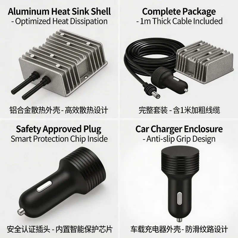 DC-DC Step Up Power Supply 10V-30V to 57V 4.5A Waterproof Mini Car Power Module 12V 24V Boost to 57V