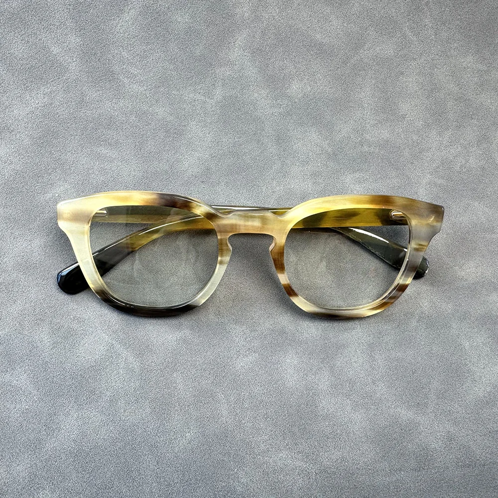 Eyeglasses Unique Vintage Handmade Natural Horn Reading Prescription Women Man Glasses Frame Myopia Optical Eyeglass Frames