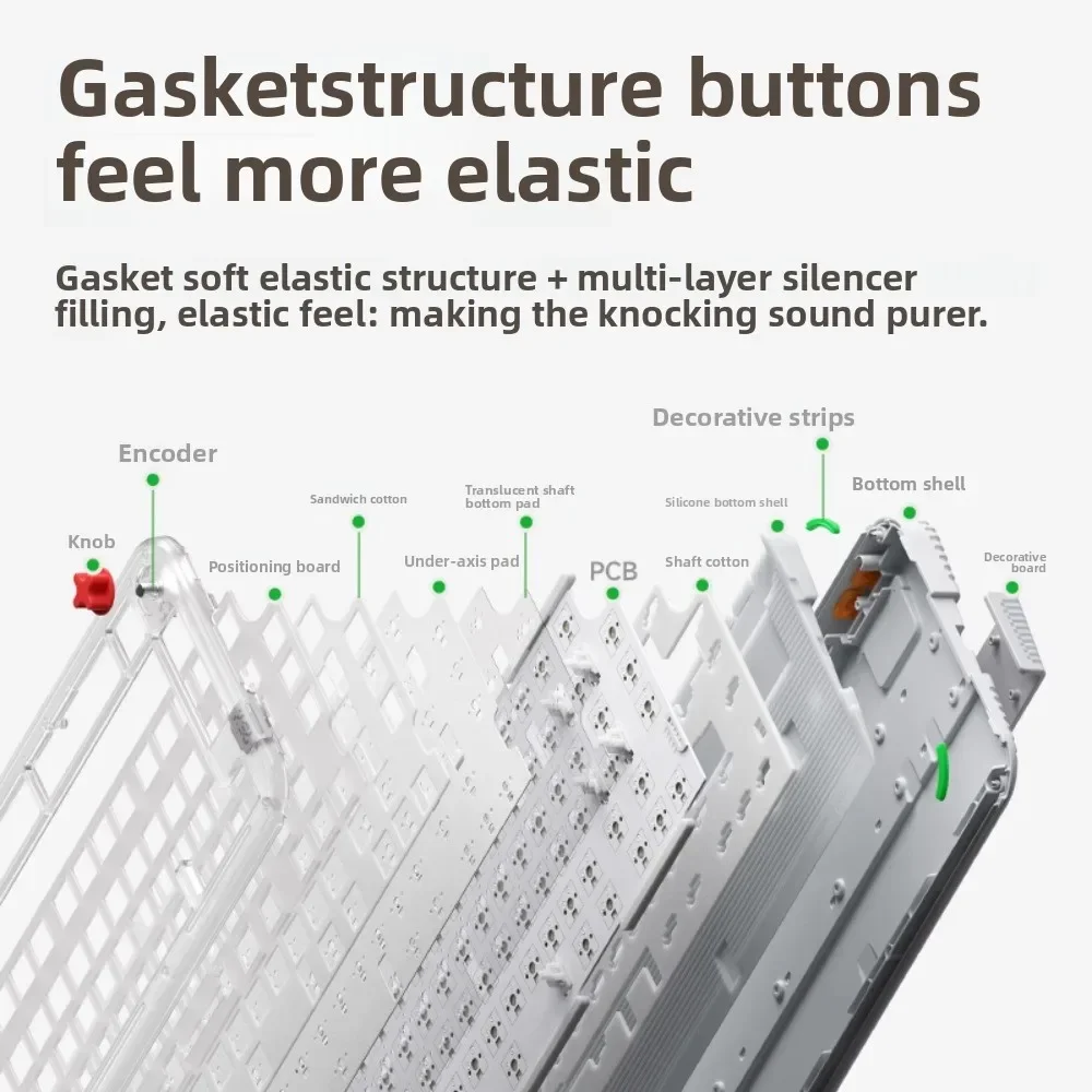 Nuphy Kick75 기계식 키보드 무선 트라이 모드 80 키 1000Hz 전환 가능한 사무실 맞춤형 RGB 무음 축 인체 공학적 디자인