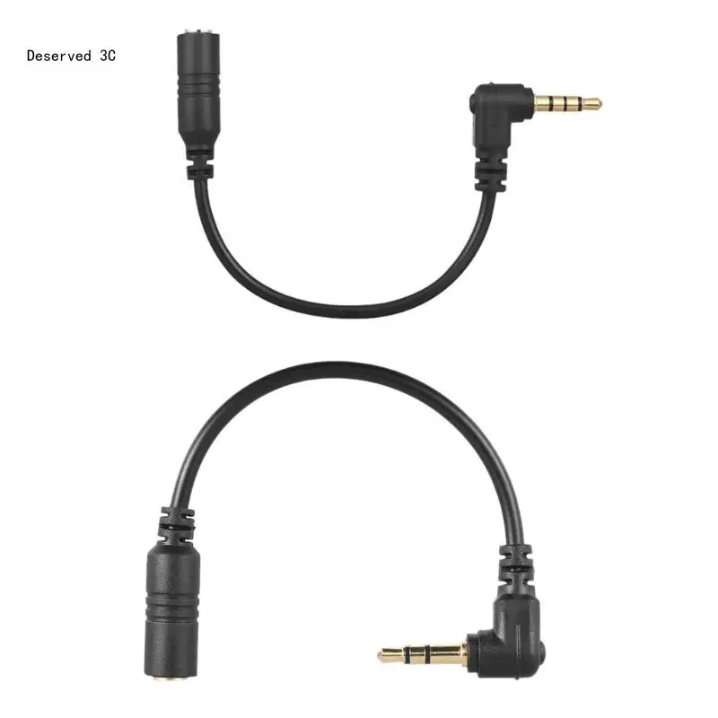 3.5mm TRS to TRS Adapter Cable For Smartphone Mics to PC and Cameras