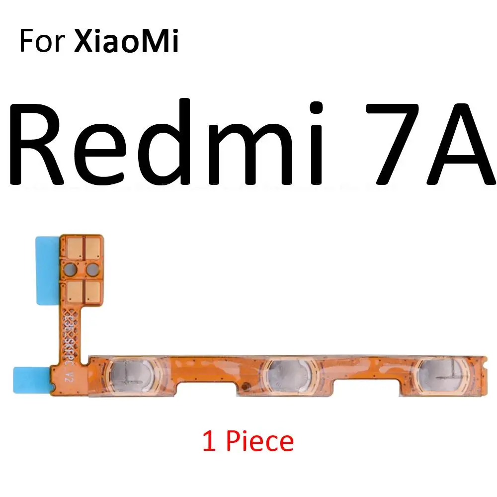 Bouton de commande de volume pour Xiaomi Redmi 9i 9A 9T 9C NDavid 9 Power India 8 8A 7 7A, câble flexible