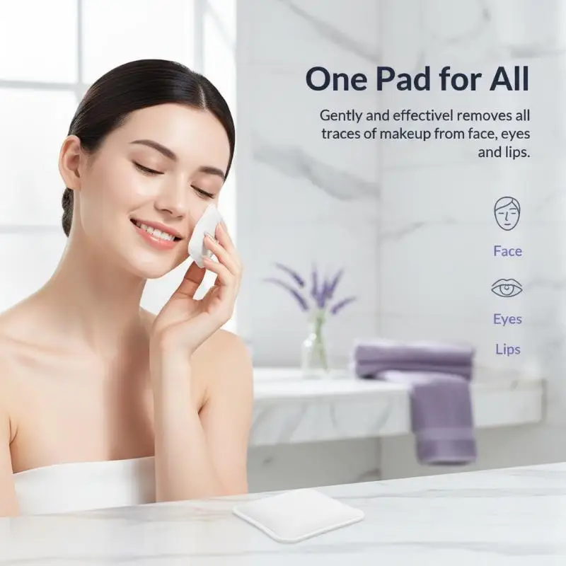 Facial Cotton Pads Soft Interlayer High Absorbent Disposable Makeup Remover 30-150Pcs Perfect for Travel Camping Outdoor Use