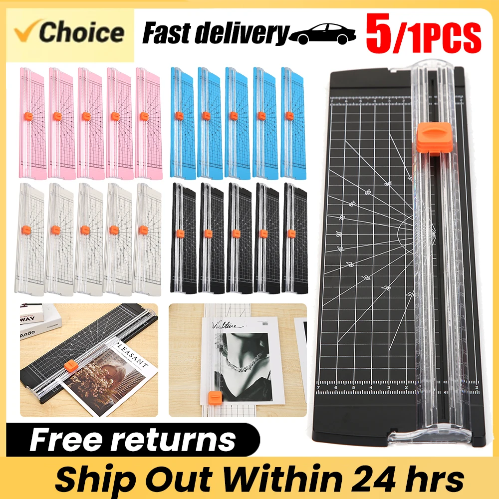 Plastic Base Paper Trimmer with Scale A4 Paper Card Art Trimmer Photo Cutter Cutting Plastic Bottom Office & Home Art DIY Tools