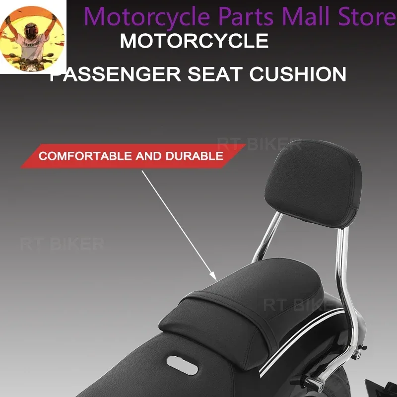 Motorcycle R18 Rear Passenger Cushion Pillion Seat Black Soft Artificial Leather Pad Cover Accessories For BMW R 18 2020-2021