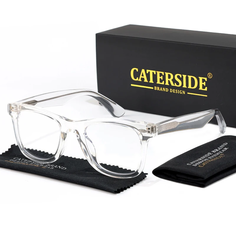 CATERSIDE Mode Herren Brillengestell Markendesign Hochwertige Tr-90 Rahmen Damen Anti Blaues Licht Computerbrille – Detail 7