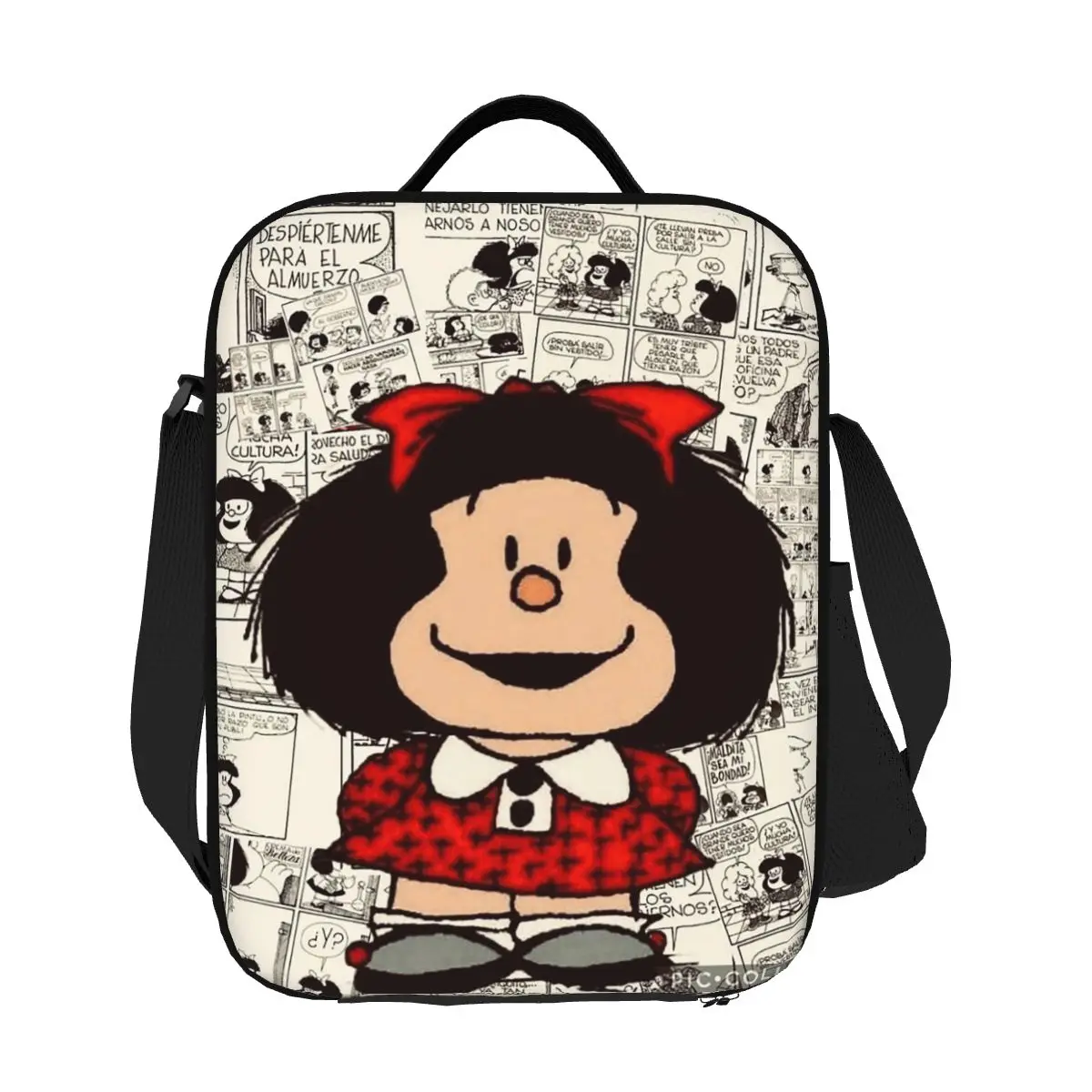 حقيبة غداء معزولة من مافالدا كوميك للنساء والأطفال، صناديق طعام محمولة، حقيبة غداء حرارية