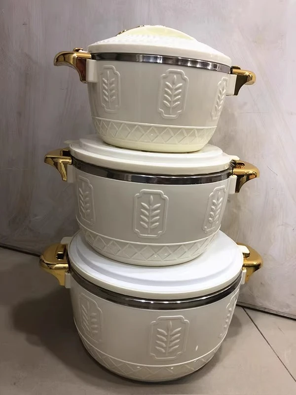 

3PCS Gold Edge Insulated Box 2.5L 4.5L 6.5L Insulation