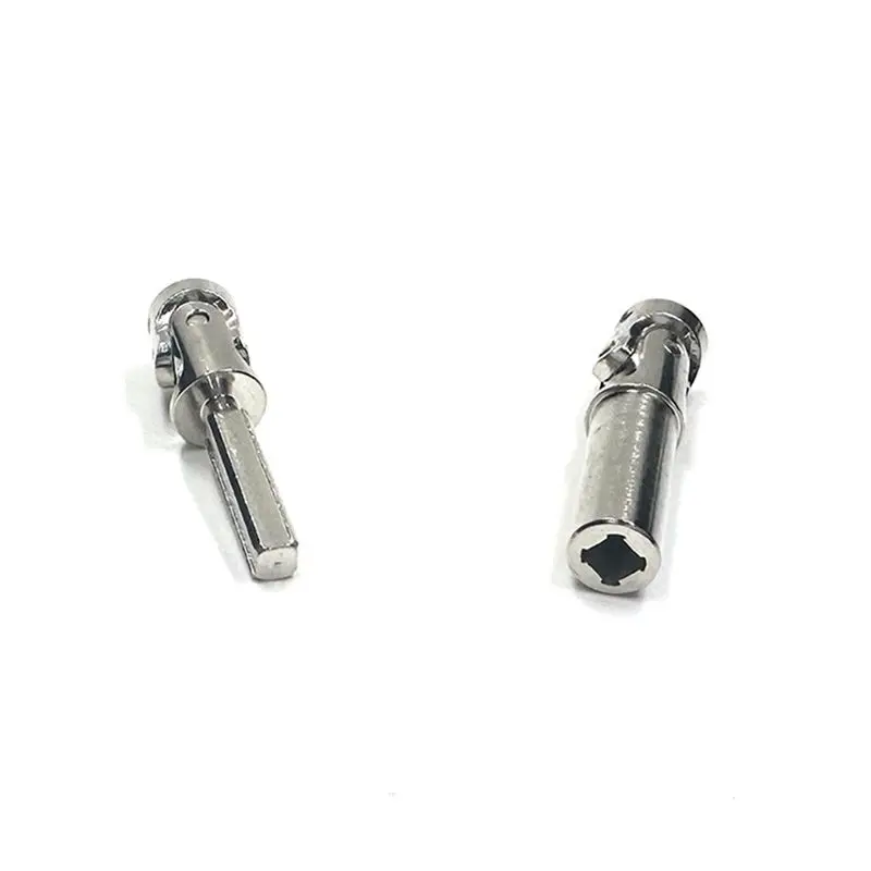 T34C 2Pcs Metal Drive Shaft CVD Driveshaft for FMS FCX24 1/24 RC Crawler Car Upgrade Parts Accessories