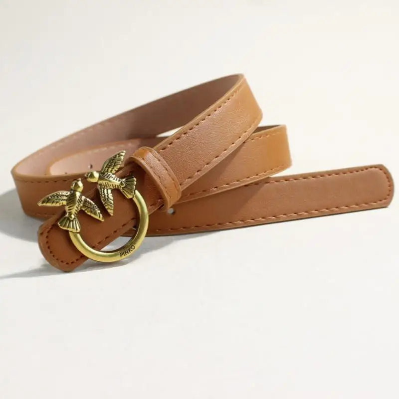 حزام نسائي عتيق، حزام جلد PU عصري لديكور الملابس اليومية، حزام عصري ومتوافق تمامًا مع هدية عيد الميلاد