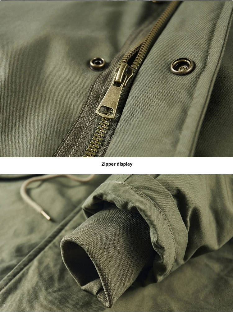 Neue Winter-Herrenjacken mit Kapuze und Pelzkragen, Warme Lange Fleece-Jacken, Hochwertige Outdoor-Freizeitjacken für Männer – Detail 19