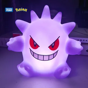 بوكيمون جينغار شخصيات ليلة ضوء Gengar نموذج مصباح الجدول شيطان دمية هالوين لعبة هدية للأطفال مجموعة الإبداعية ألعاب لامعة أفضل 8 دمية أسلحة مبيعا - رقم 3