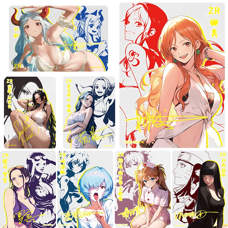 

ONE PIECE Nefertari D. Vivi Nico Robin ZR DIY Homemade Collection Card Bronzing Texture Christmas Birthday Gift Game Toys