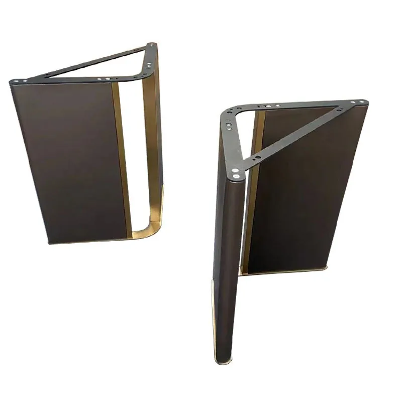 Stainless steel table legs high-end light luxury marble rock slab luxury stone table foot bracket household round table dining t