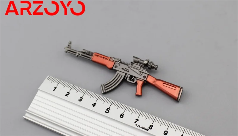 1/12 karabin broń Mini AKM akcesoria do modeli pasować do 6-calowego figurka zabawka akcji żołnierza II wojny światowej