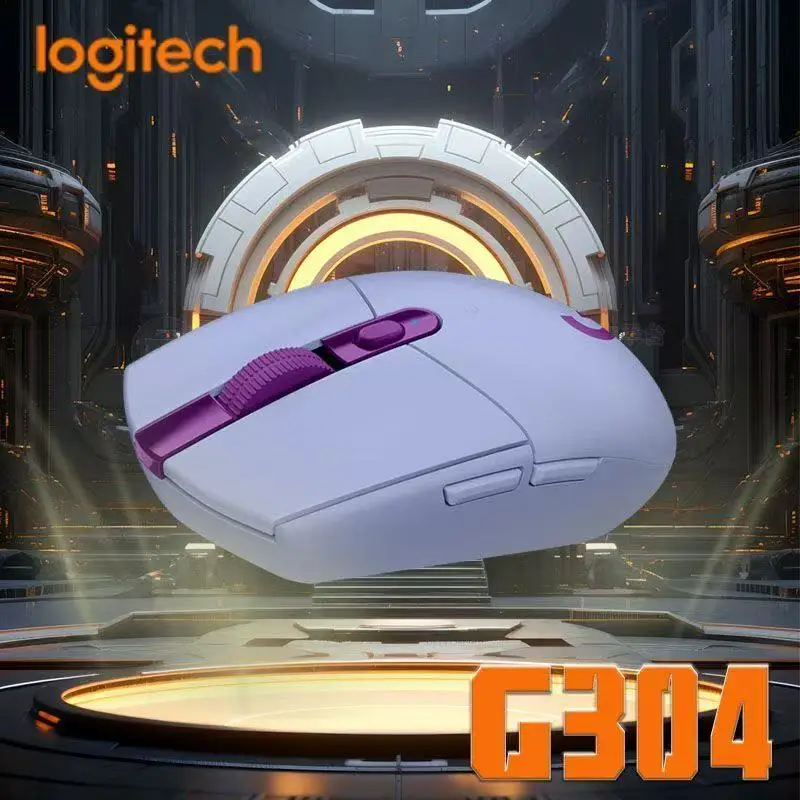 لوجيتك G304 ماوس سلكي لاسلكي/G102 لايت سبيد 1 مللي ثانية استجابة (G304) هيرو 12K ديسيبل متوحد الخواص مريح للألعاب الطويلة