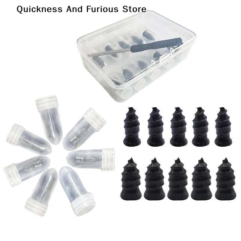 【MO】10Pcs Car Tyre Repair Rubber Nails Set Universal Cars Motorcycle Patch Nails Truck Bicycle Scooter Puncture Repair Tools