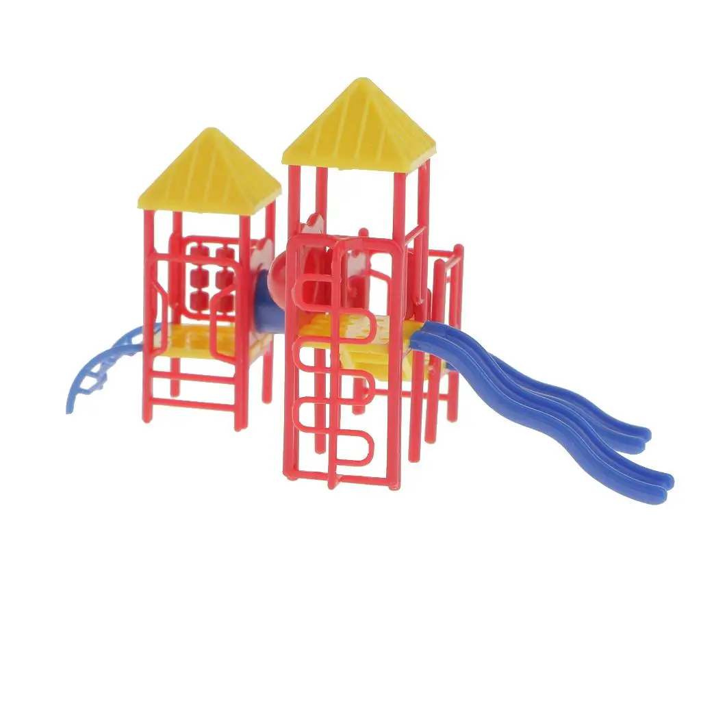 HO Scale Layout Painted Children Facility Model Figure ABS Plastic Scenery Building Kit for Architectural Diorama Scene