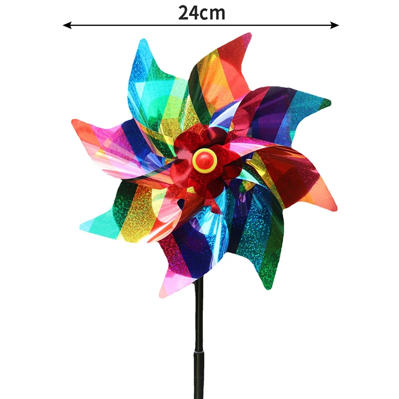 Repellente per uccelli girandola riflettente Sparkly Bird deterrente mulino a vento Protect Garde