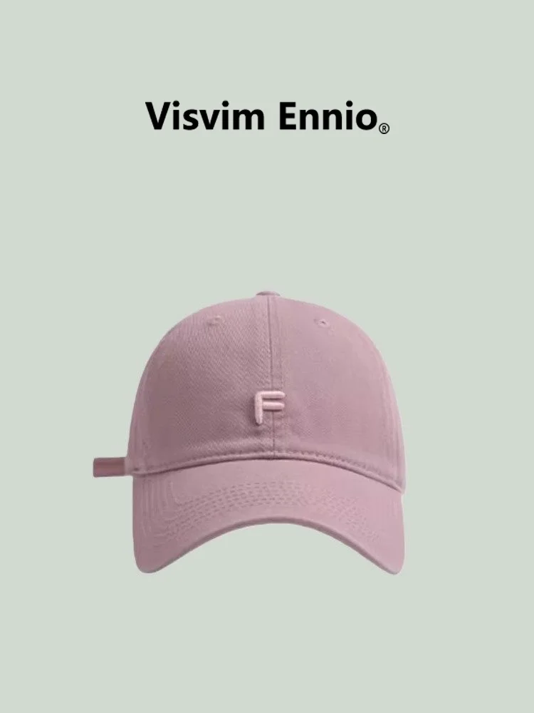 visvim-ennio-collaborative-edition-japanese-style-minimalist-pure-color-baseball-cap-for-women-ins-hat-accessories