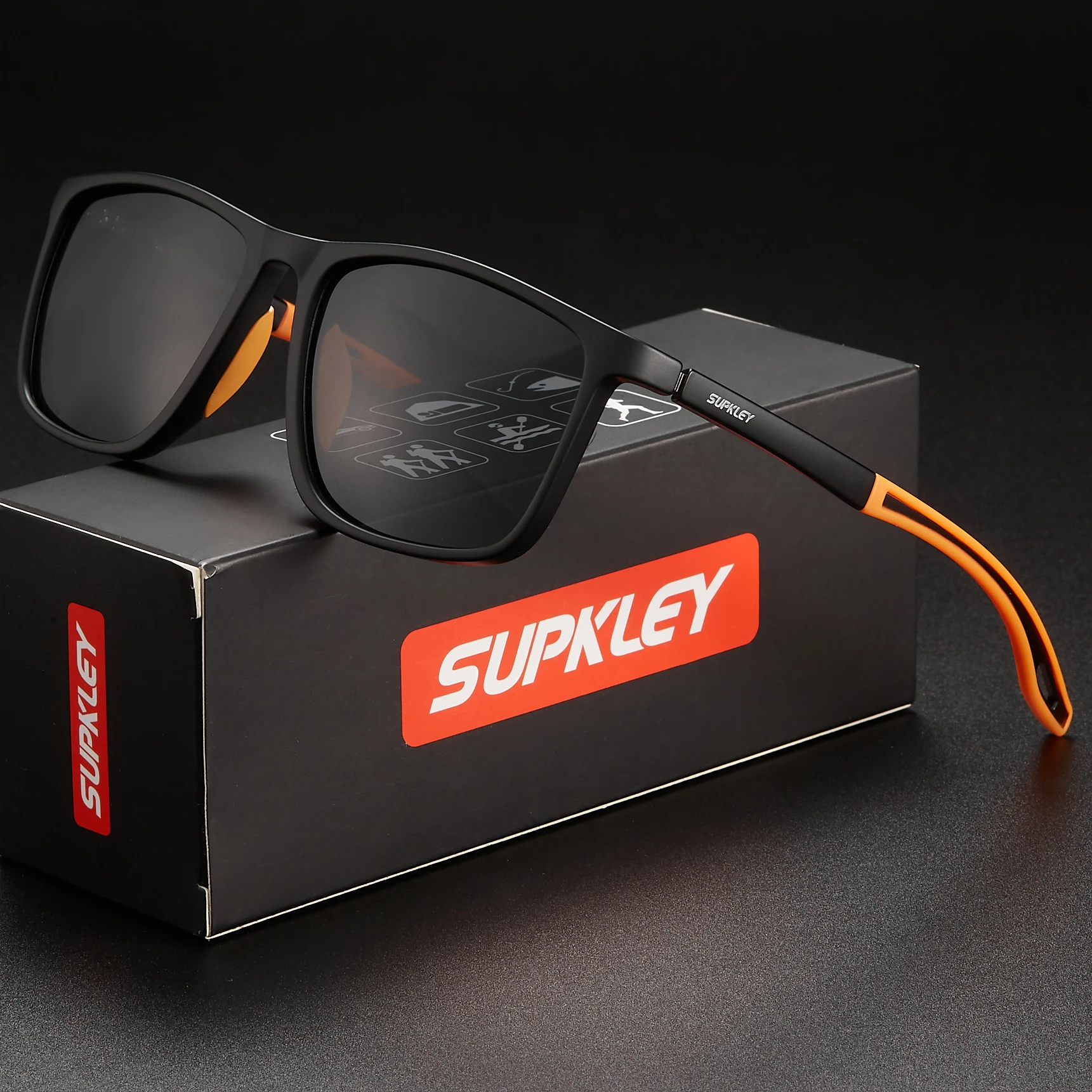 SUPKLEY-gafas de sol deportivas para hombre y mujer, gafas de sol polarizadas cómodas y ligeras, UV400, las mejores gafas protectoras