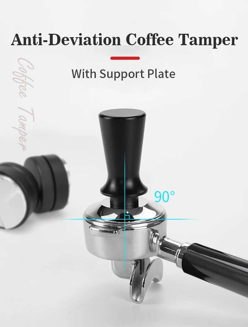 Distribuidor De Café De 58 Mm Con Nivelador: Herramienta 2 En 1 De ABS Y Aluminio Para Espresso (Altura Ajustable) – Para Portafiltro Sage Y Máquinas De 58 Mm