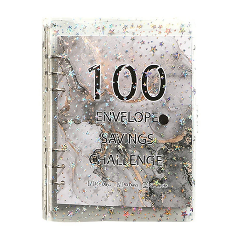100 Envelope Challenge Binder Savings Binder For Save 5050 With Cash Envelopes For Budget Planning