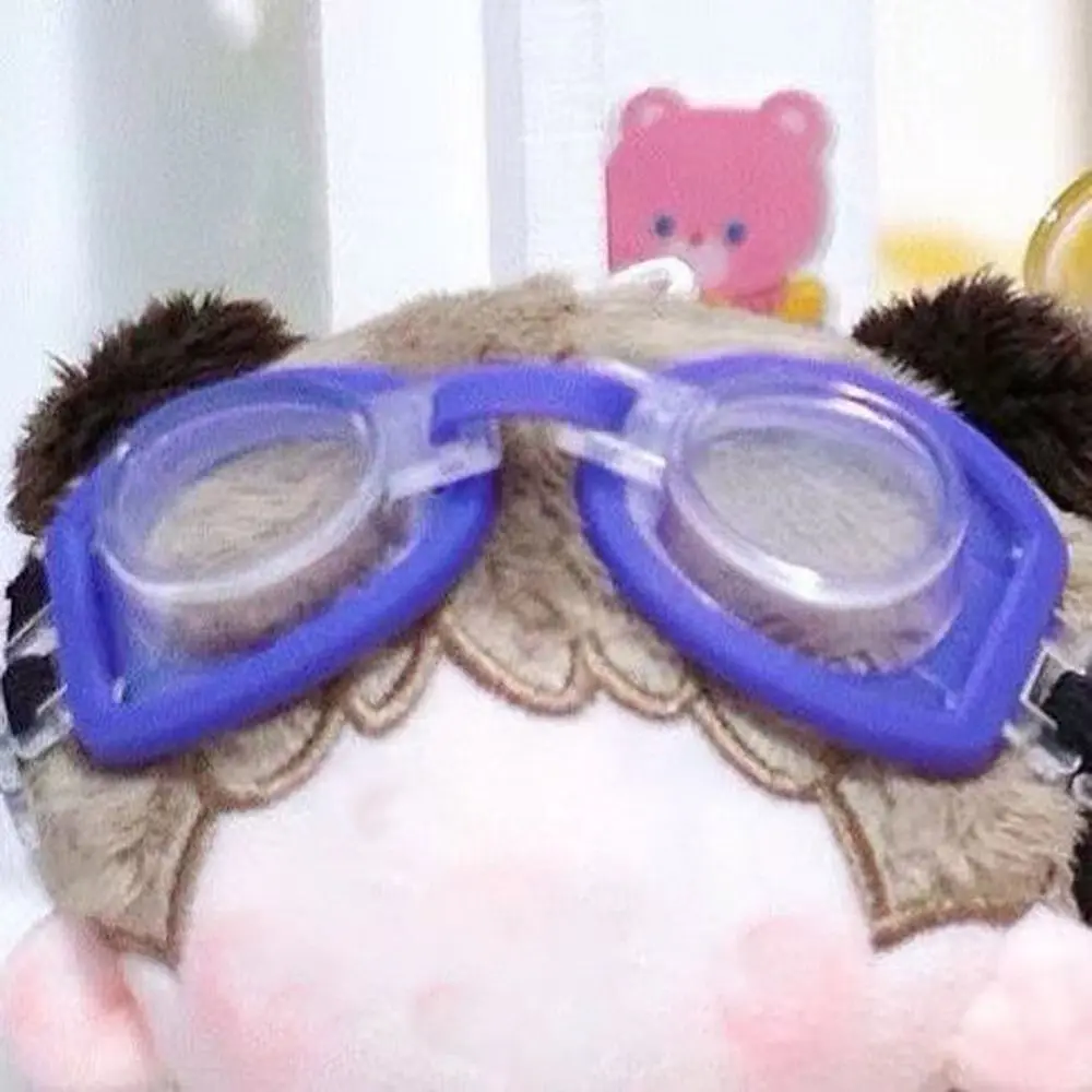 10CM Plush Doll Glasses Cute Miniature Ski Diving Glasses Sports Swimming Goggles For EXO Idol Dolls Accessories Kids Toys