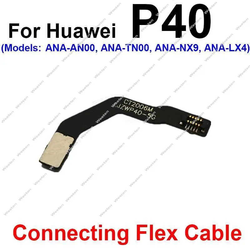 Power Button Fingerprint Sensor For Huawei P40 P40 Pro P40 Lite 5G Touch ID Home Return Button Key Sensor Connecting Flex Cable