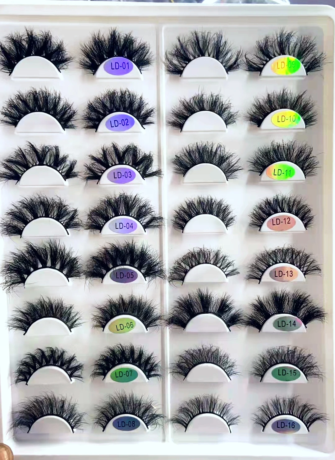 16 Styles Mixes Mink Lashes 3D Mink Eyelashes 100% Cruelty free Lashes Handmade Reusable Natural Eyelashes Popular False Lashes