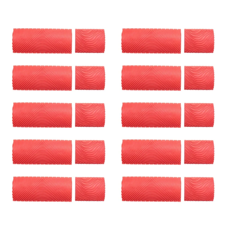 20Pcs Wood Graining Grain Rubber Patin Painting Effects DIY Wall Decoration Tools