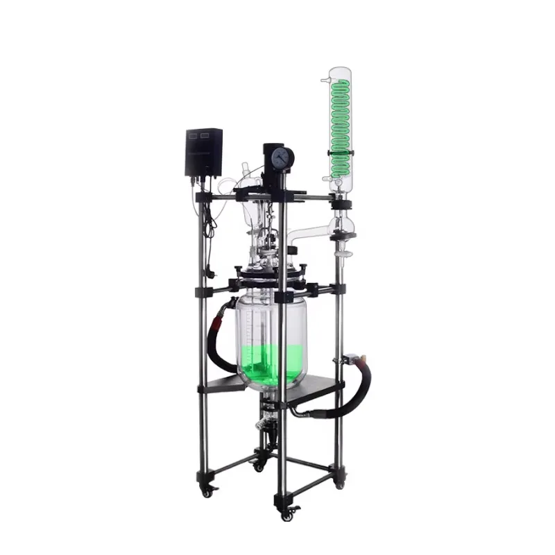 Cheap Price Chemical Bioreactor Manufacturer Glass Jacketed Reactor