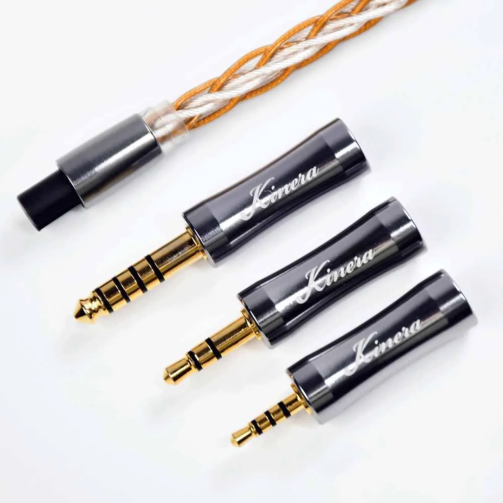 Kinera Gleipnir Pro Cavo di aggiornamento per auricolari 2.5/3.5/4.4 Spina bilanciata 6N OCC Placcato oro 0.78 2pin/MMCX Accessori sostituibili